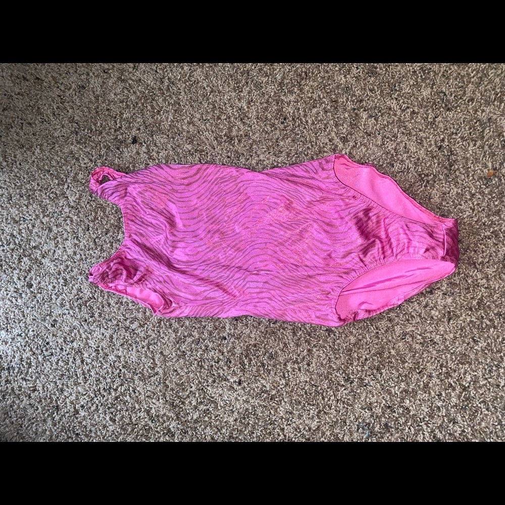 pink gymnastics leotard